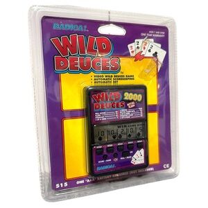 RADICA WILD DEUCES POKER ROYAL FLUSH ELECTRONIC HANDHELD GAME MODEL 515 Untested